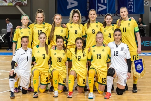 Atranką į Europos čempionatą futsal moterų rinktinė pradėjo lygiosiomis