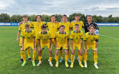 U-19 rinktinė pasirodymą atrankoje baigė neskaudžiu pralaimėjimu