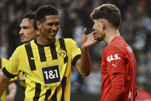 „Borussia“ išvykoje išvargo pergalę prieš „Eintracht“ klubą