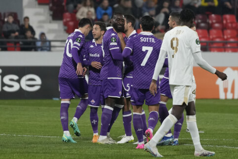 Konferencijų lygoje „Fiorentina“ minimaliu rezultatu įveikė „Čukarički“ klubą