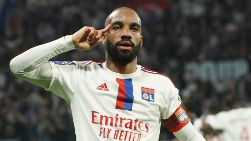 Prancūzijoje A.Lacazette'as pasižymėjo „hat-tricku“