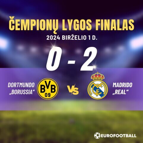 Čempionų lygos finalas: „Real“ palaužė didvyriškai kovojusią „Borussia“
