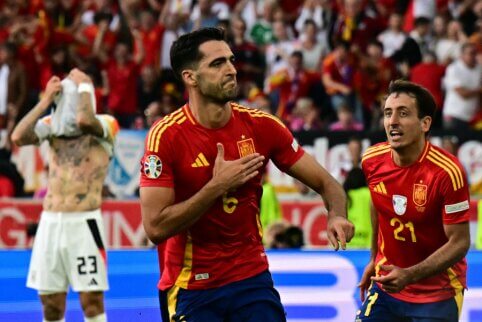 EURO 2024: atsigavę vokiečiai vis tik praleido ispanus į pusfinalį