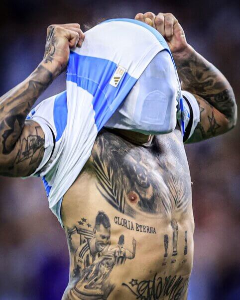 N. Otamendi vieną tatuiruotę skyrė ir L. Messi
