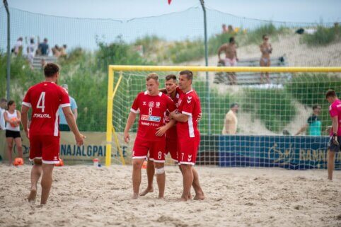 Paplūdimio futbolo klubas iš Kauno debiutavo tarptautinėje arenoje