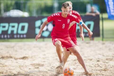 Lietuvos paplūdimio futbolo rinktinė atsisakė žaisti su baltarusija