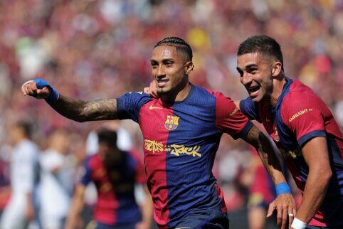 Futbolo spektaklis Barselonoje: 7 įvarčių trilerį prieš „Real“ laimėjusi „Barcelona“ priartėjo prie „La Ligos“ titulo