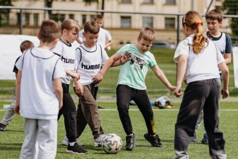 „EPLAY“ futbolo festivalis Kaune sutelkė 240 vaikų