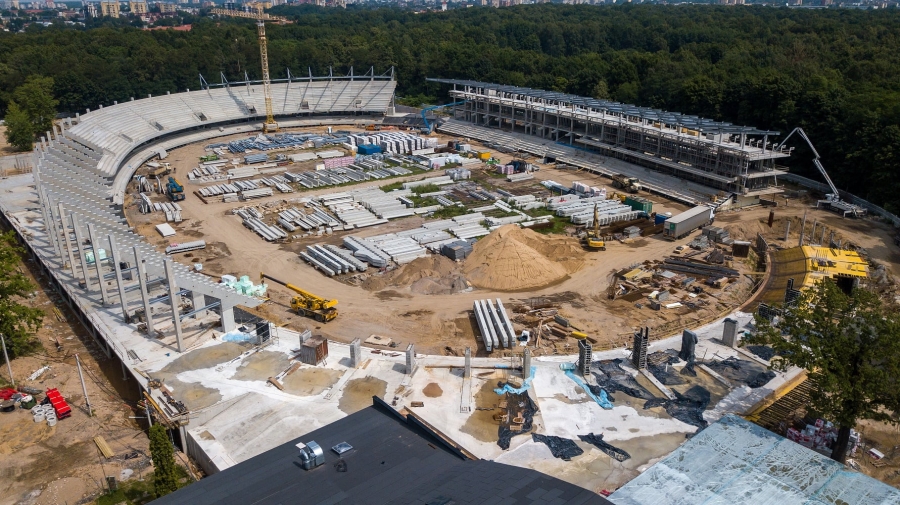 Rekonstruojamas Kauno stadionas